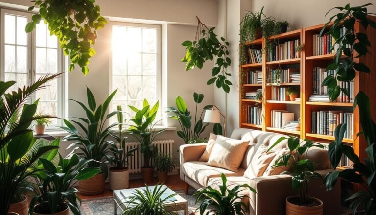 indoor plants cozy home