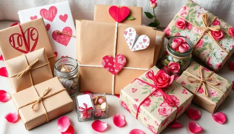 DIY Valentine's Day gift wrap