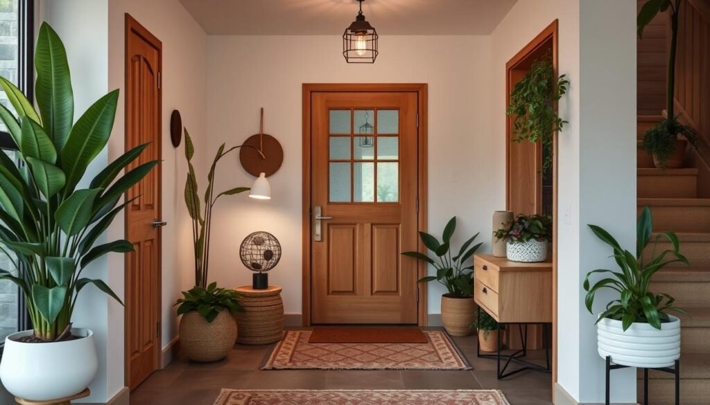 Scandi Home Decor with greenery