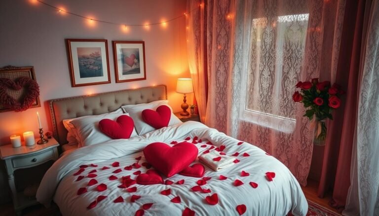 Valentine's Day bedroom decor