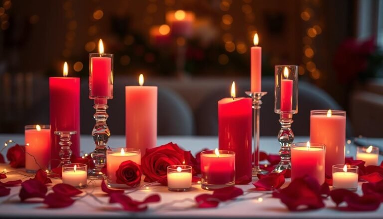 Valentine's Day candles