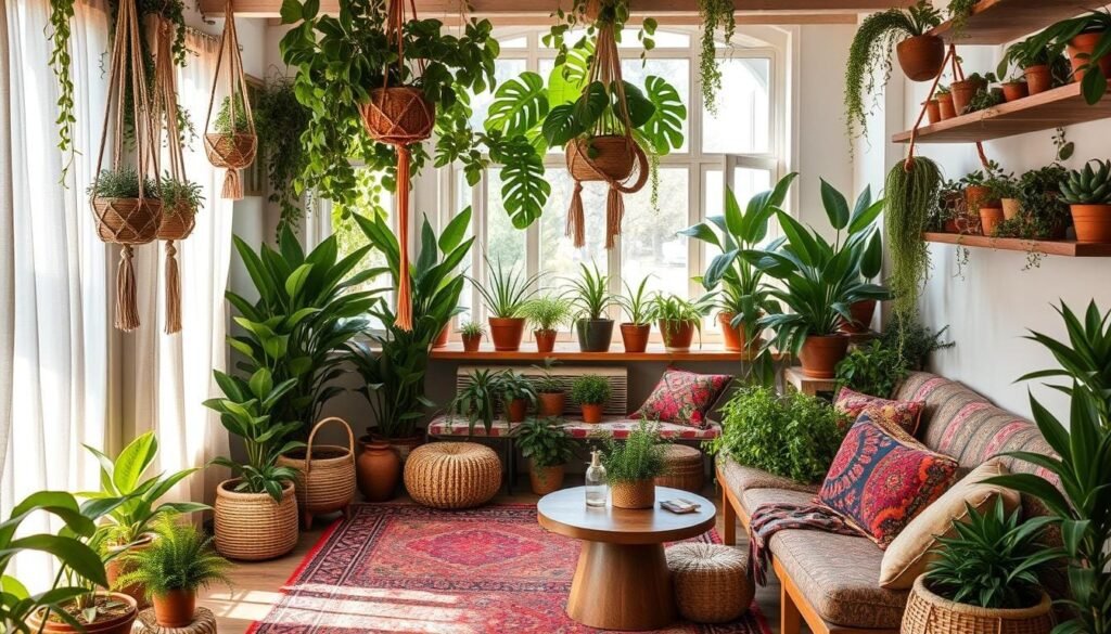 bohemian interior design with plants bohemian interior design with plants