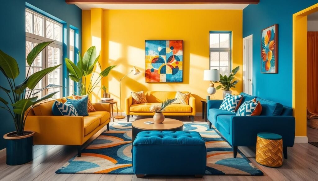 bold color schemes for interiors