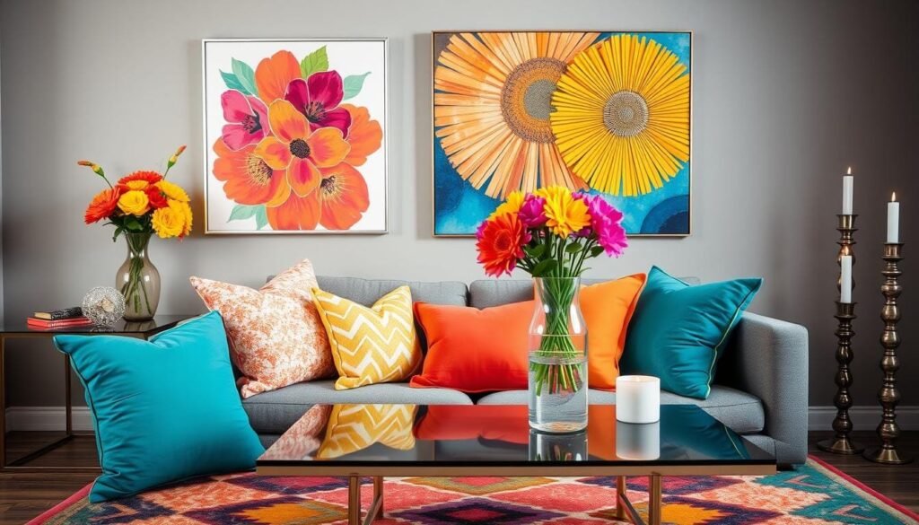 bright home decor accents