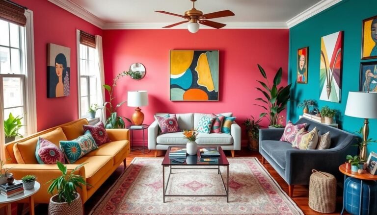 home decor styles with color
