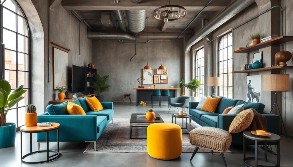 industrial decor color blocking industrial decor color blocking