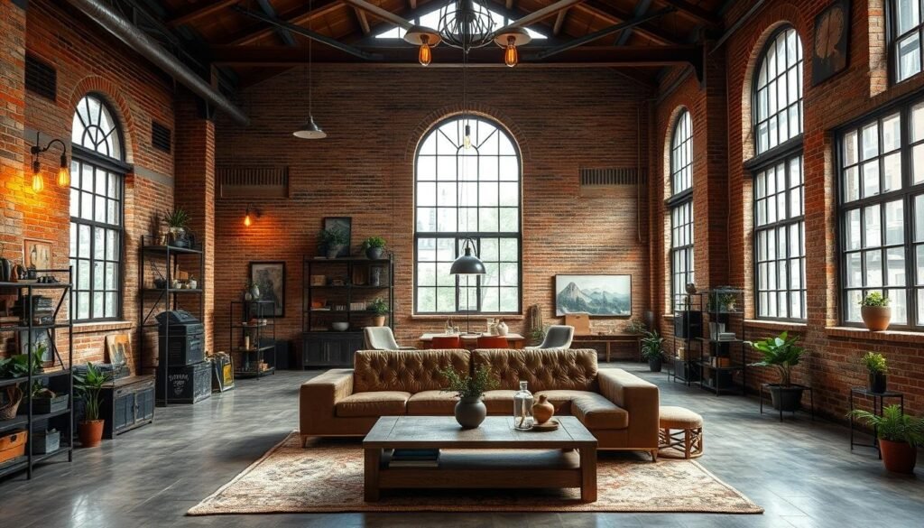 industrial living room style industrial living room style