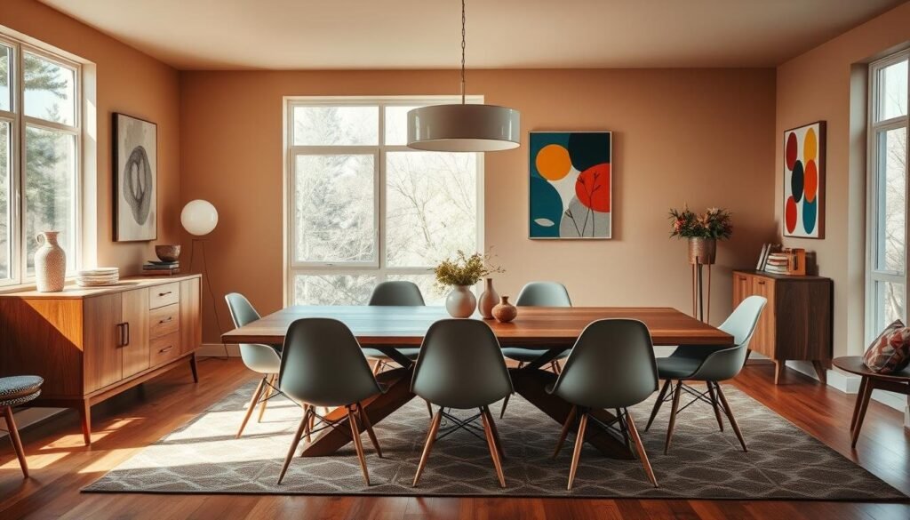 mid-century modern dining room decor mid-century modern dining room decor