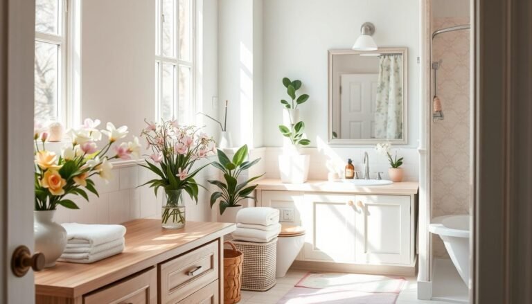 spring home decor bathroom