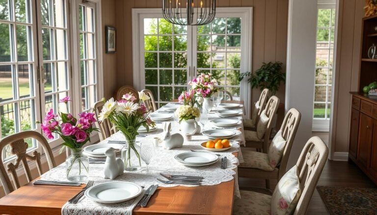 spring home decor dining room