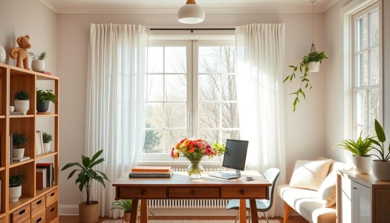 spring home decor office