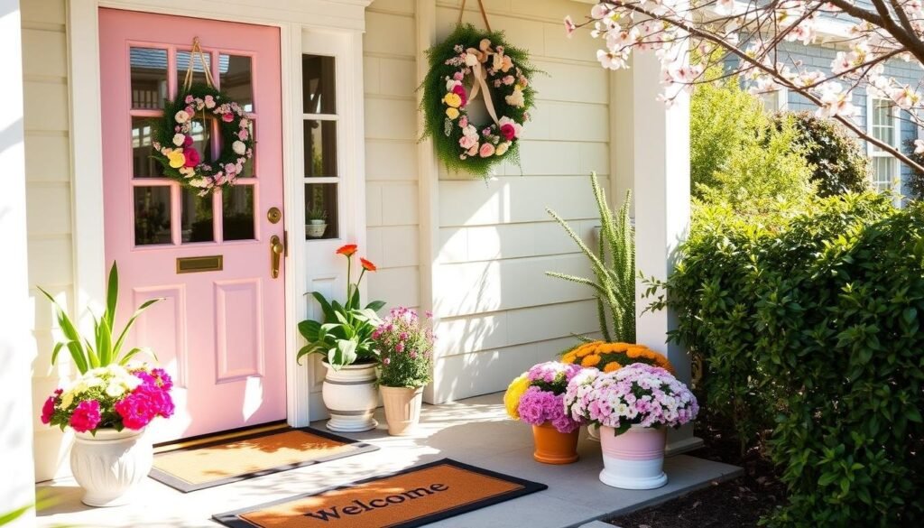springtime entryway styling springtime entryway styling