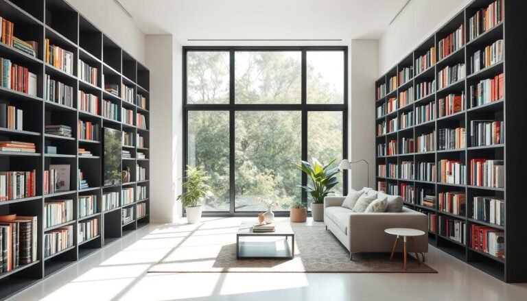 Bookshelves in Living Room