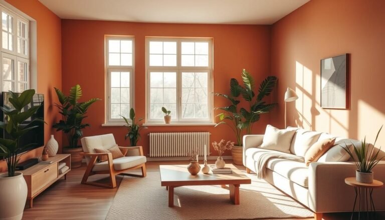 Warm Minimalist Living Room