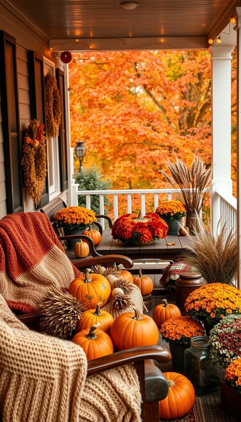 autumn home decor exterior, autumn home decor outdoor