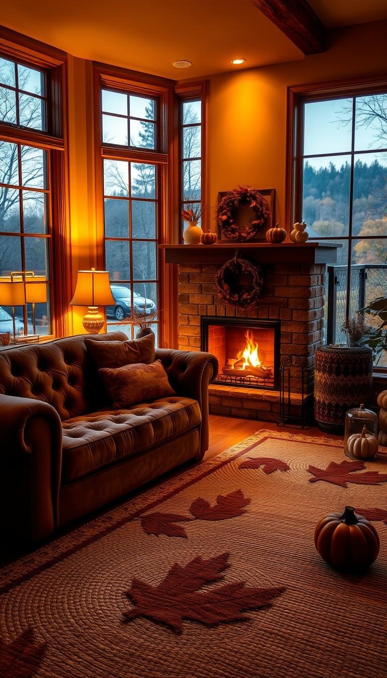 autumn home decor living room