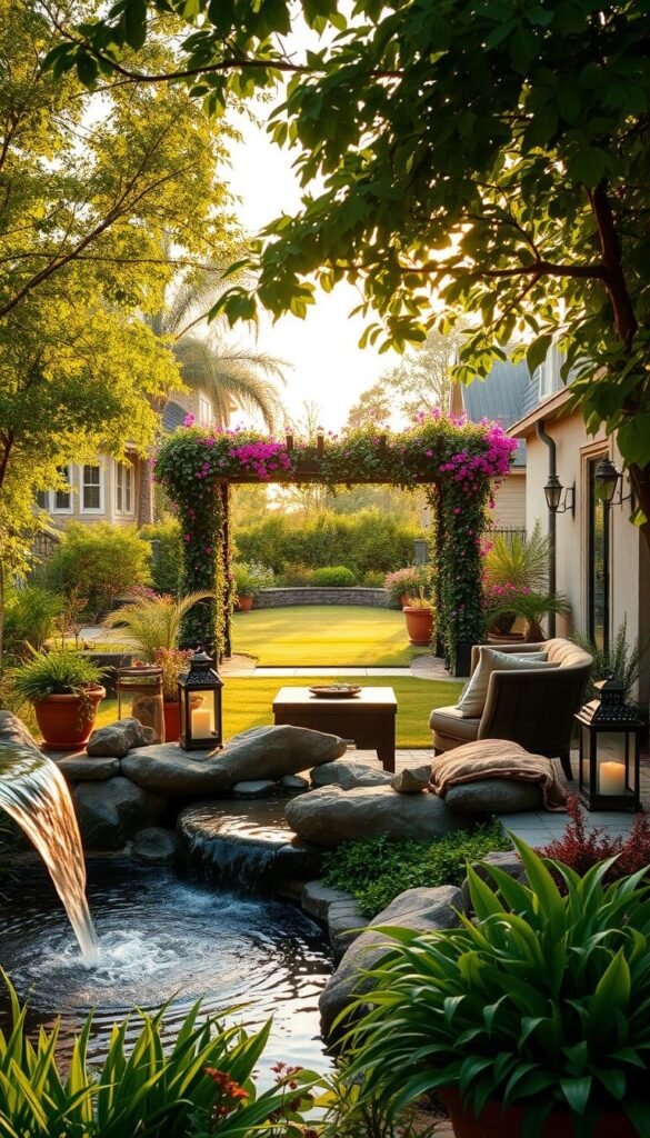 backyard oasis decor trends