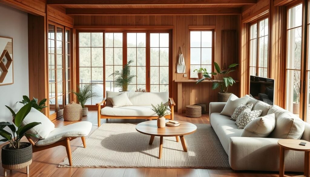 cozy japandi living room