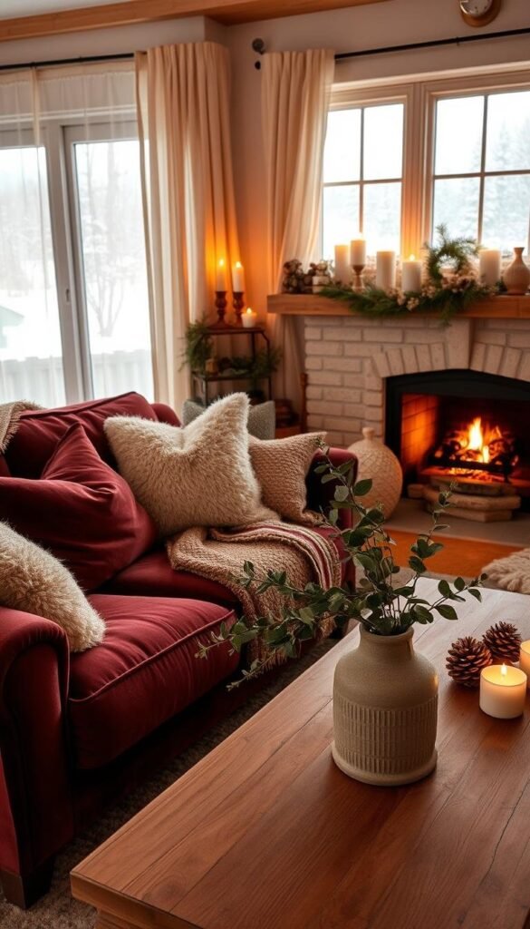 cozy winter living room decor cozy winter living room decor