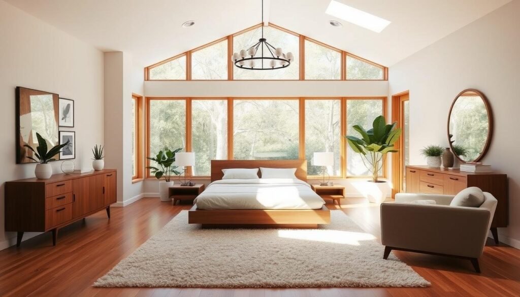 mid-century modern master bedroom features mid-century modern master bedroom features