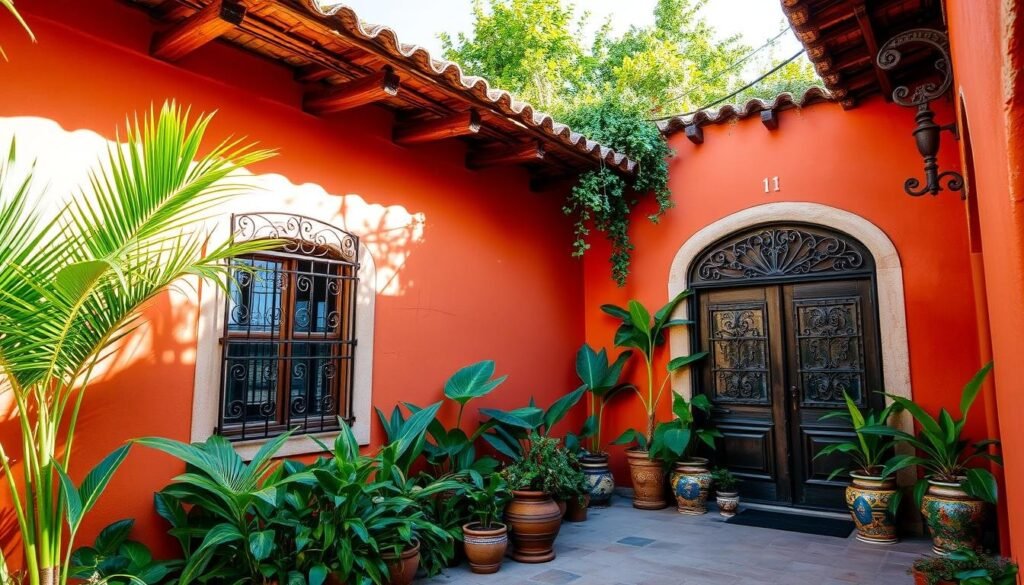 old Mexican house painting old Mexican house painting