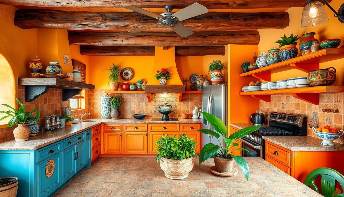 old mexican house kitchen