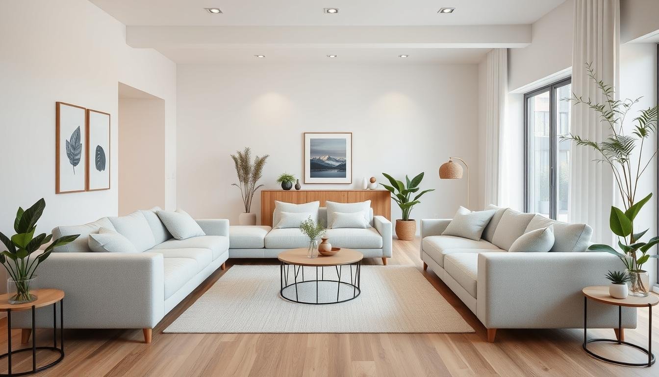 Thumbnail for Minimalist Living Room Sofa Arrangement