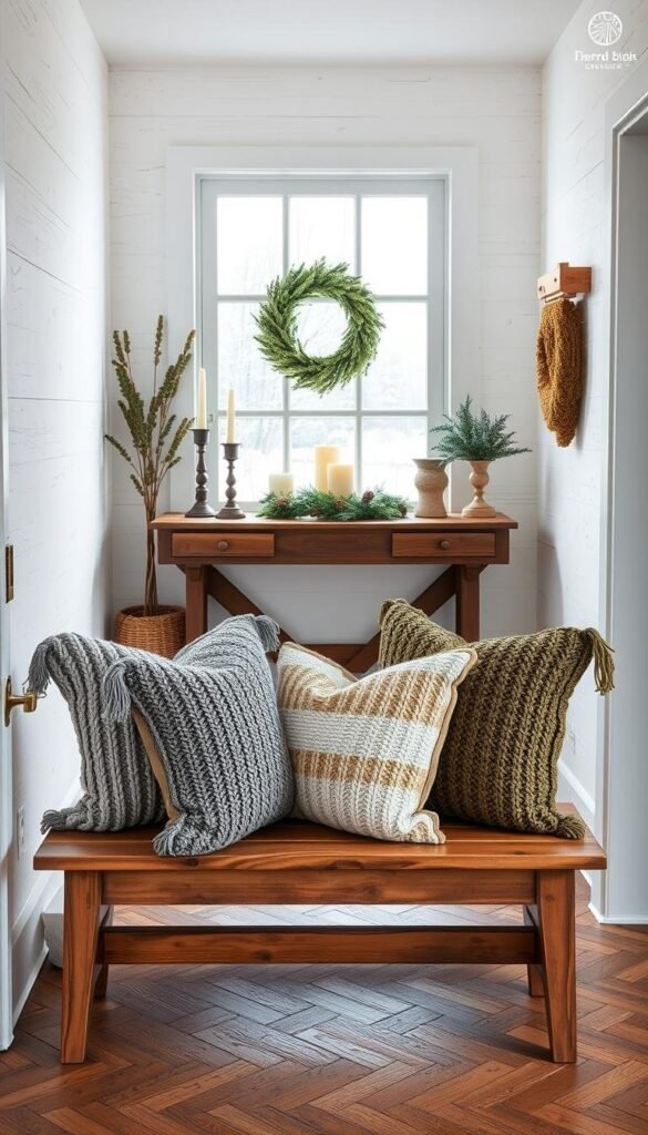 stylish winter home entryway stylish winter home entryway