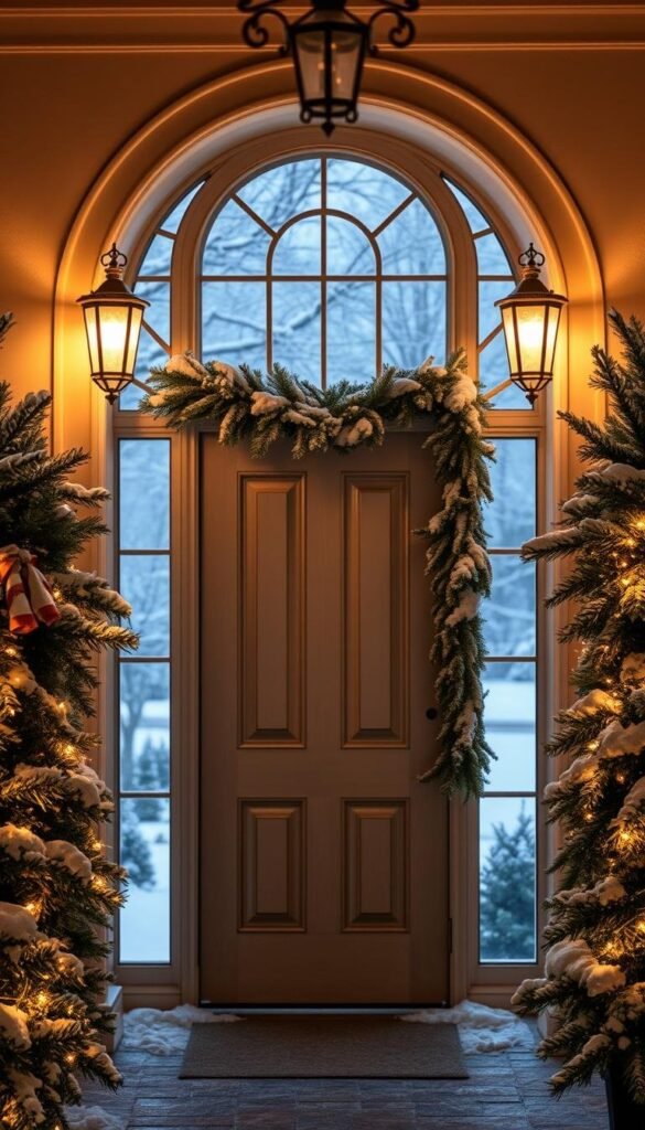 stylish winter home entryway lighting stylish winter home entryway lighting