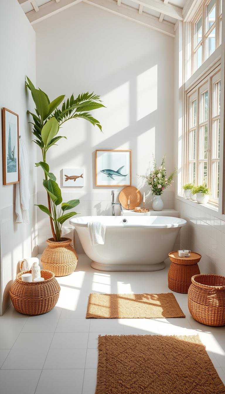 summer home decor bathroom