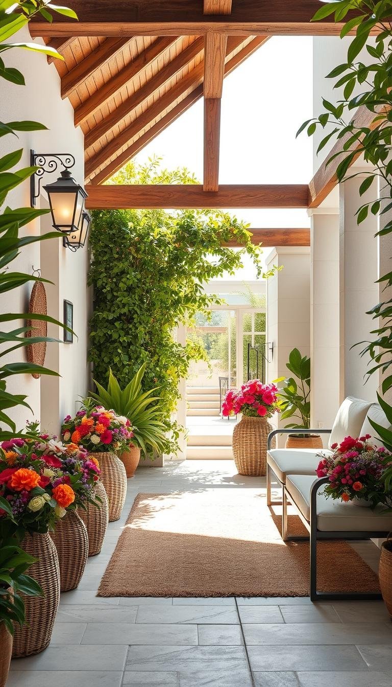 summer home decor entryway