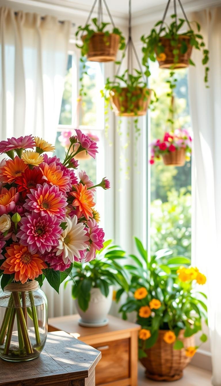 summer home decor flowers, summer home decor floral