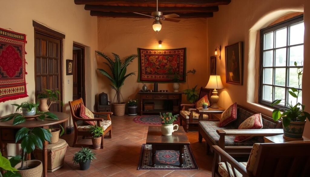 vintage old mexican house interior vintage old mexican house interior