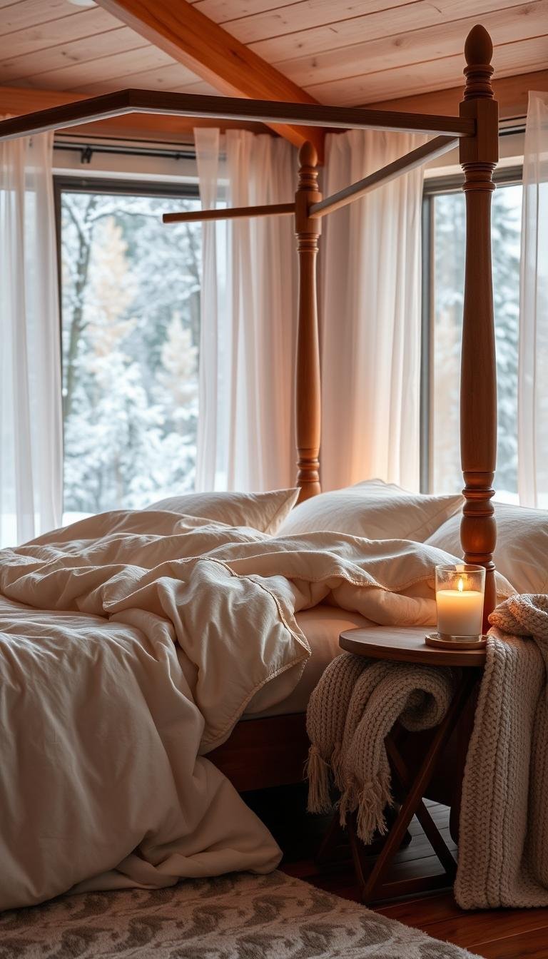winter home decor bedroom
