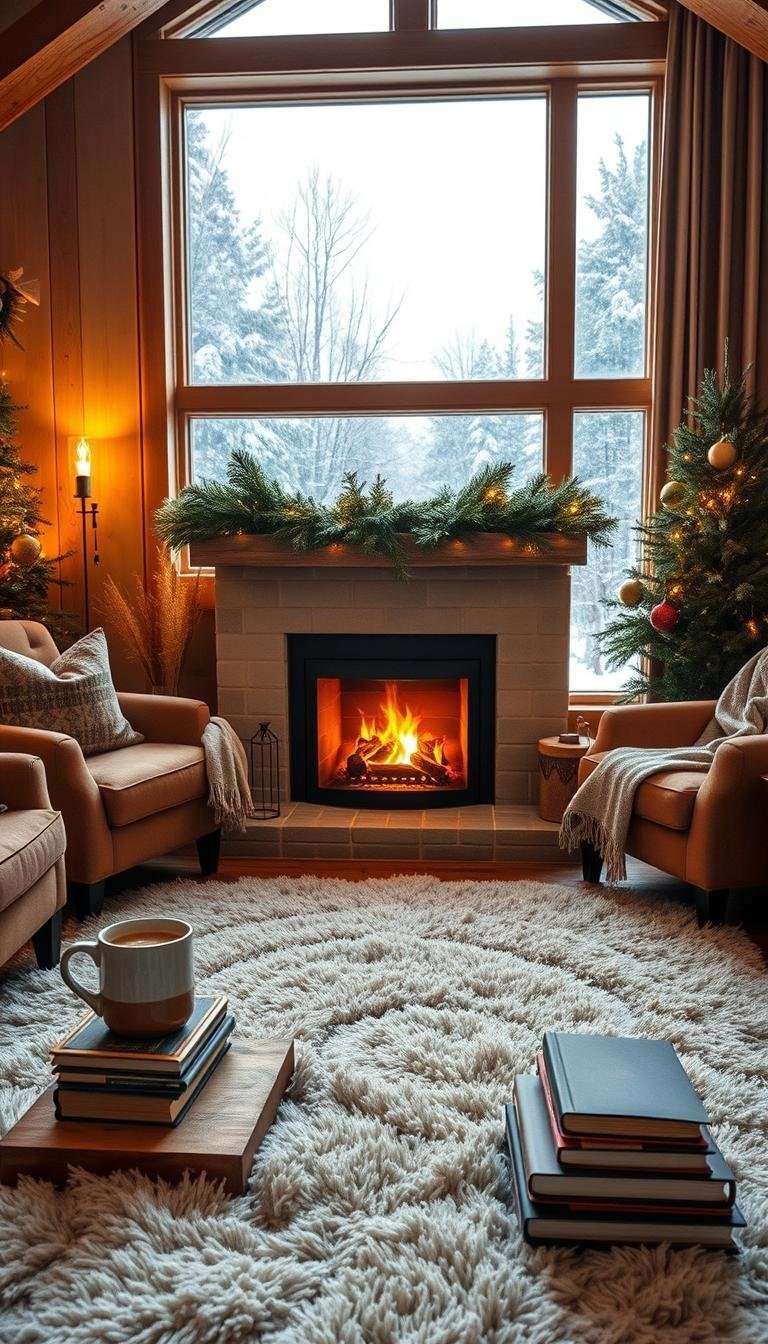winter home decor living room