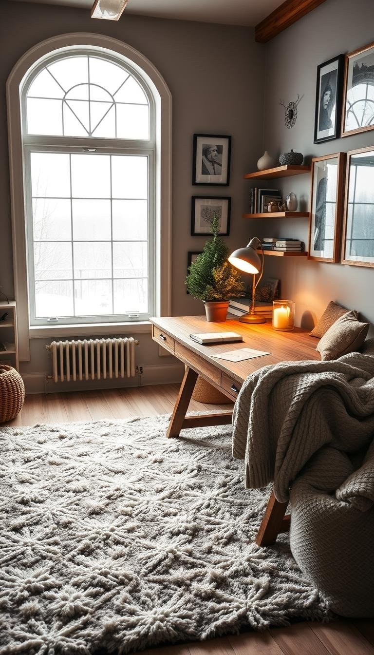 winter home decor office