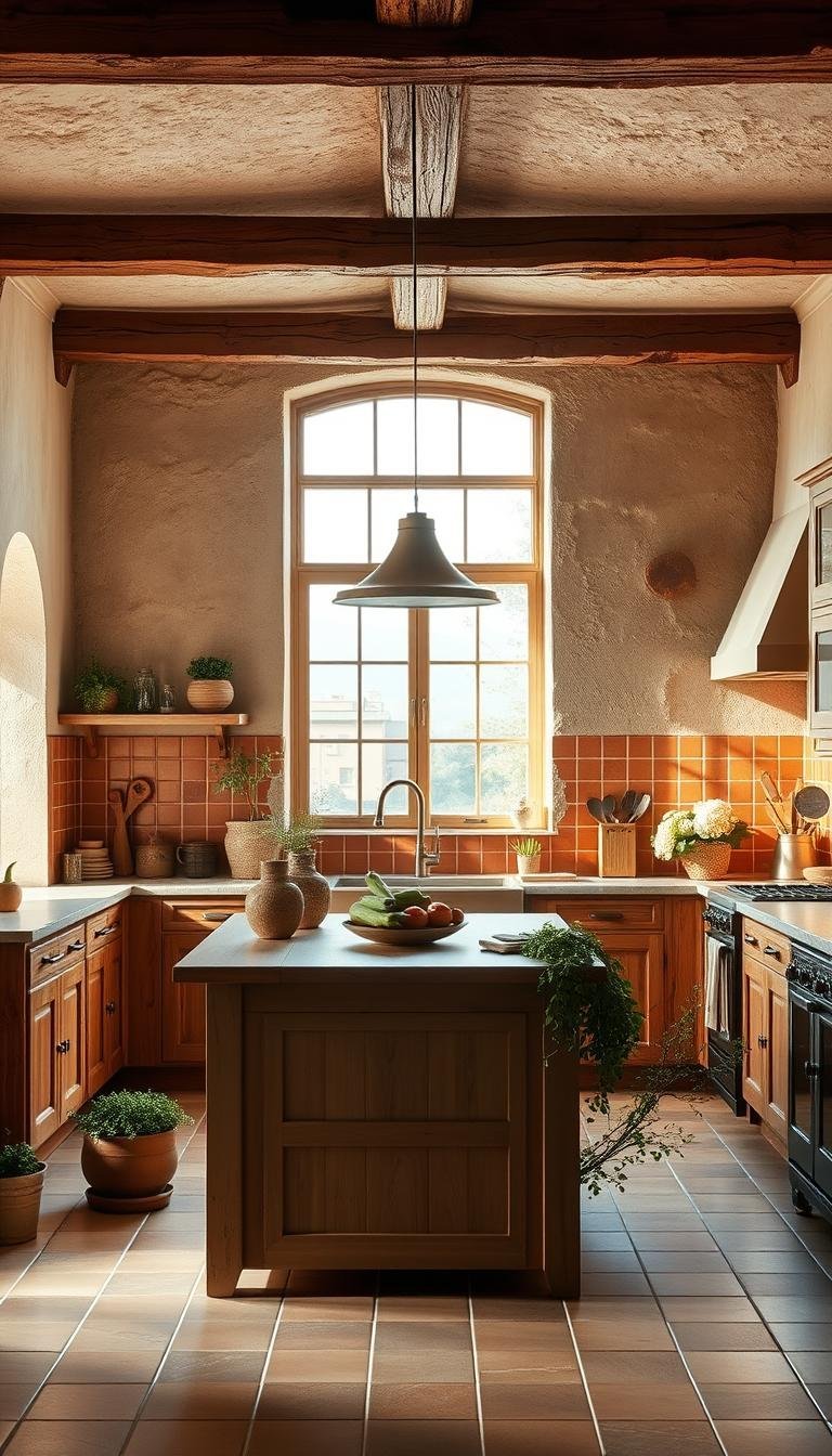 earthy kitchen