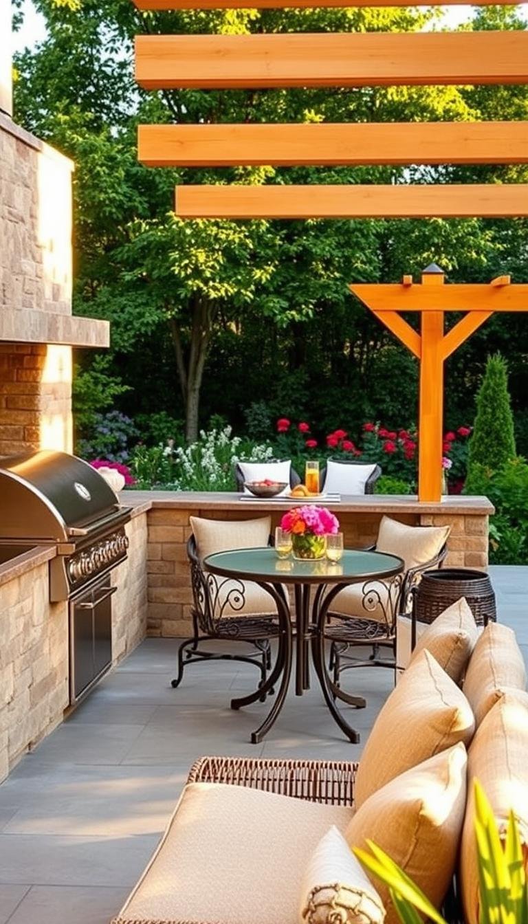 outdoor kitchen