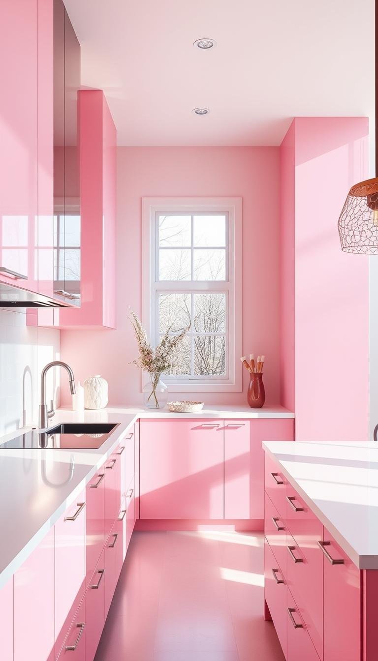 pink kitchen
