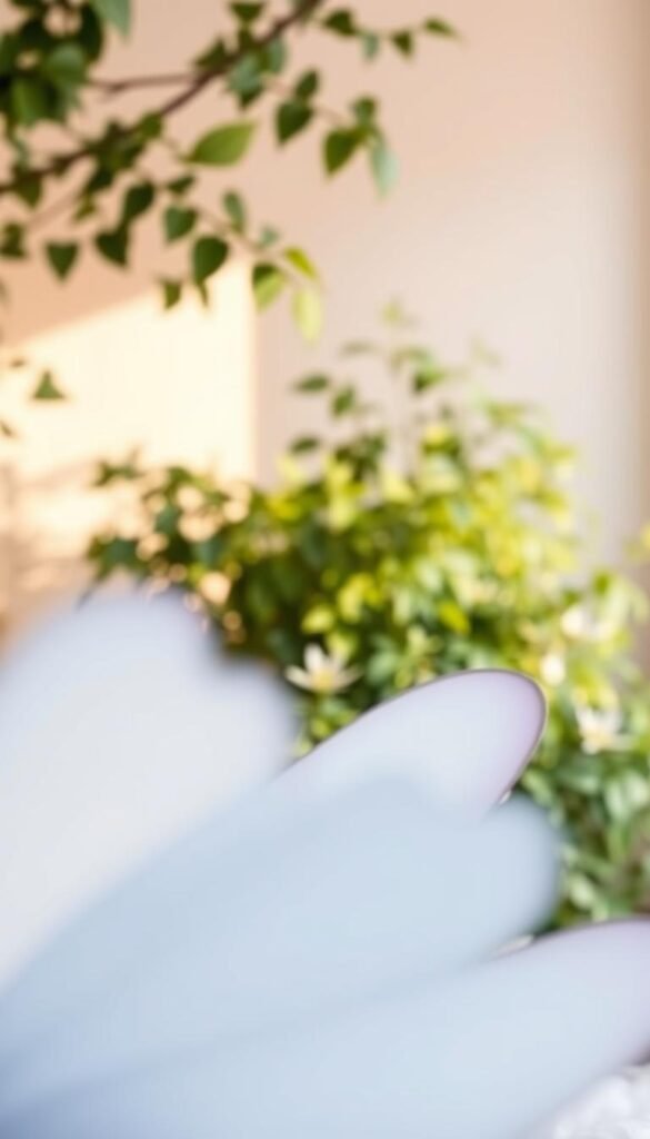 A serene color palette inspired by the delicate hues of butterfly wings. A softly lit, ethereal nursery scene. In the foreground, a soothing gradient of pastel blues, greens, and lavenders, evoking the gentle flutter of butterfly wings. In the middle ground, lush, verdant foliage in muted tones, creating a sense of natural tranquility. The background bathed in a warm, golden glow, suggesting the warm embrace of a summer day. Soft, diffused lighting casts a dreamy, romantic atmosphere, as if captured through a delicate lens. Elegant, minimalist design elements complement the natural beauty, allowing the colors to take center stage. This enchanting palette captures the essence of a whimsical, fairytale-inspired butterfly nursery.